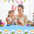 thumbnail image 5 of Moocorvic Easter Tablecloths 54x108 Disposable Rectangle Plastic Table Cloth for Spring Easter Day Table Decorations and Party Supplies, 5 of 6