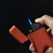 Navpeak Mini Torch Cigar Lighter Clamshell Windproof Refillable Butane Included 3 PACK (Black+Red+Blue) (Butane Included)