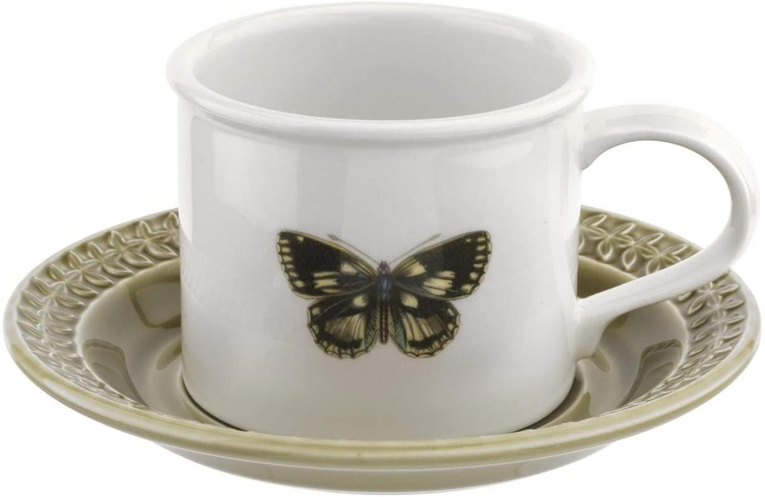 Portmeirion BAMGBW04153 Botanic Garden Harmony Breakfast Cup and Saucer Amber Ceramic 