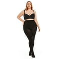thumbnail image 7 of G&Y 2 Pairs Semi Opaque Tights for Women - Plus Size 80D Control Top Pantyhose, Black 4XL, 7 of 7