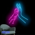 thumbnail image 2 of Handmadetneonsign Paw and Hand Neon Sign, Dog Lover Led Sign, Dog Grooming Salon Wall Decor, Pet Paw Wall Art 79274, 2 of 5