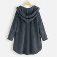 thumbnail image 6 of Besolor Fleece Jackets for Women 2023 Plus Size Button Plush Hoodies Warm Comfy Fall Winter Coats Lounge Sweatshirts, 6 of 7