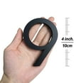 thumbnail image 2 of HASWARE 4 inch (10 cm) Floating House Number Apartment Door Numbers Mailbox Address Sign, Aluminum Alloy (#6, Black), 2 of 4