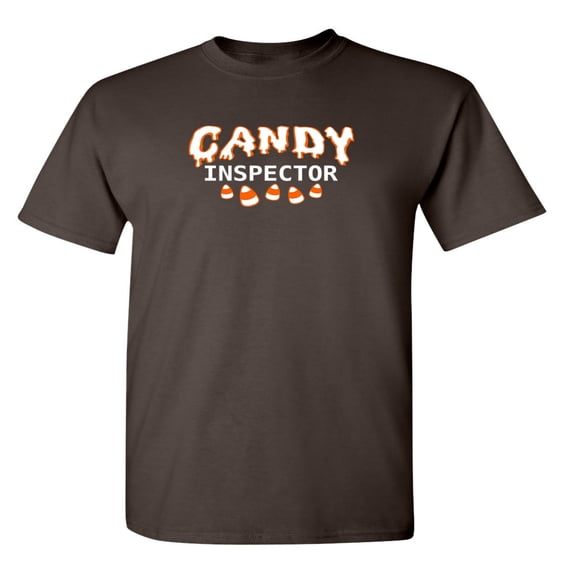 Candy Inspector Humor Sarcasm Costume Graphic Tees Men Sarcastic Novelty Sweets Lover Gift For Birthday Christmas Party Funny T Shirt
