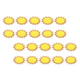 thumbnail image 1 of Uxcell 200 Pcs 2"x2.8" Star Burst Signs Blank Tags for Retail Store, Yellow, 1 of 6