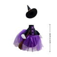 thumbnail image 5 of Porch Goose Halloween Outfit 19-23 Inch Purple Witch Dress with Hat and Broom Weather Resistant Outdoor Front Porch Patio Garden Decor, 5 of 6