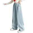 thumbnail image 4 of THJRPQJFD Girls Loose Fit Sweatpants with Drawstring Kids High Waisted Joggers Teen Girl Trendy Casual Pant Girl Baggy Solid Color Pants Tween Girl Clothes, 4 of 8