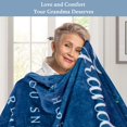 thumbnail image 6 of Grandma Gifts, Mother''s Day Blanket Gifts for Grandma, Grandma Birthday Gifts, Great Grandma Gifts from Granddaughter Grandkids, Grandma Blanket Soft Throw 60" x 50", Blue, 6 of 6