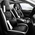 thumbnail image 2 of OTOEZ Universal Car Seat Covers Leather Front Back 5 Seats Full Set Automotive Seat Protector Replacement Fit Most Honda Toyota Chevy Ford Nissan Vehicles, Trucks, SUVs, 2 of 11