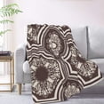 thumbnail image 2 of XMXT Flannel Warm Throw Blanket, Vintage Geometric Tattoos Bedroom Decor Blankets for Bed Couch Living Room, 50 x 70 inches, 2 of 9