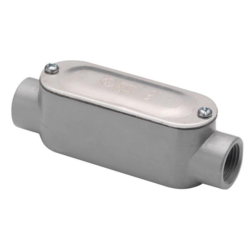 Bridgeport C45CG Rigid IMC Conduit Body with Cover and Gasket, Type C Configuration, 11/2 Inch