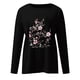thumbnail image 4 of Blusa de manga larga con cuello redondo y estampado informal para mujer a la moda Pompotops gfhjh2643, 4 of 4