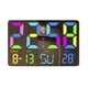 thumbnail image 3 of Reloj de despertador digital de 10 pulgadas 5 Niveles de brillo Mirror LED Reloj con fecha de atenuación automática para la sala para la sala de estar dormitorio de oficina, 3 of 9