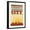 Black Frame, variant on Art.com St. Petersburg, Florida - Skyline and Sunburst Screenprint Style Art Print by Lantern Press, White Frame Wall Art, 32" x 44"