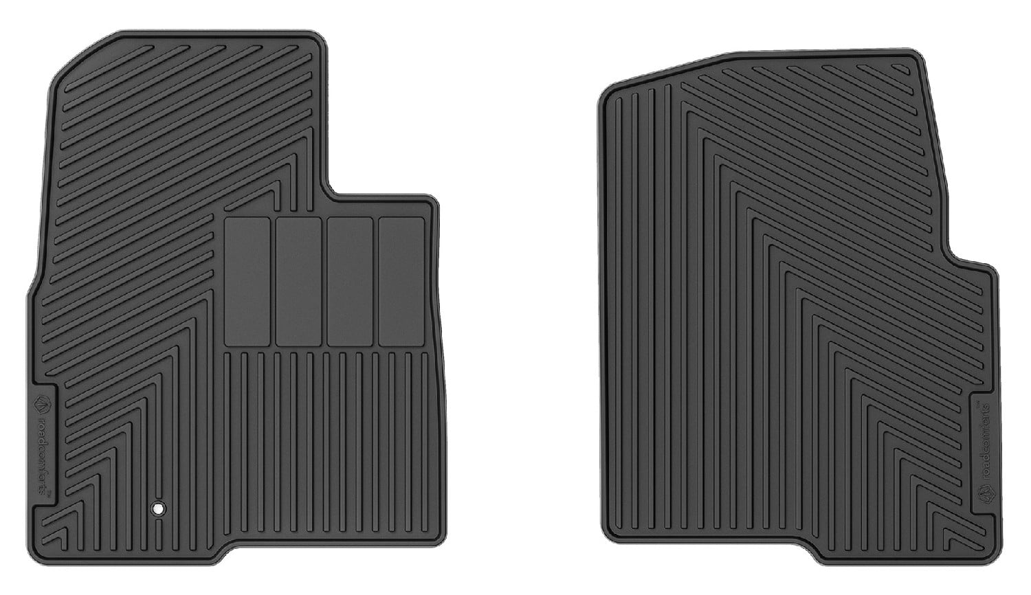 RC36973 Custom Fit AllWeather Floor Mats for 2010 Ford F150 2Piece First Row