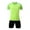 Green, variant on Busydd Boys' Girls' Workout Sets 4-16 Years Solid Color Short Sleeve Round Neck Tops and Shorts 2 Piece Sets Casual Breathable Sporty Summer Outfits Unisex Teen Toddler Boy Clothes