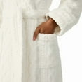 thumbnail image 5 of Room Service Women's Cable Knit Cozy Wrap Robe with Pockets (US, Alpha, X-Small, Regular, Regular, Ivory), 5 of 10