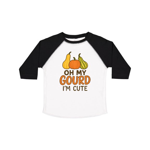 Inktastic Oh My Gourd I'm Cute Funny Fall Boys or Girls Toddler T-Shirt