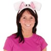 Club Pack of 12 Bent Plush Bunny Ears Headband Easter Costume Accessories