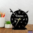 thumbnail image 2 of Handmadetneonsign Bird Flying Tabletop Metal Clock, Bird Desktop Clock, Animal Clock Home Decor 047365, 2 of 4