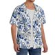 thumbnail image 2 of Fotbe Blue Paisley Camisa Estampada de Manga Corta para Hombre, Casual de Verano, Estilo Playero, Sin Arrugas-4X-Large, 2 of 5