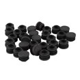 thumbnail image 3 of Mesa Redonda Silla Pata Tubo Inserto Tubo Tapa Final 19mm Dia 90Pcs Negro, 3 of 8