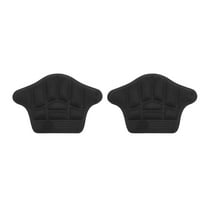 Unique Bargains 1 Pair Reusable Heel Pads for Prevent Rubbing One Size Black