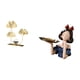 thumbnail image 5 of Estatua de figura,Estatuas de hojas y flores de metal,esculturas decorativas,Figuras decorativas para el hogar,para estante,mesa o vitrina.,Bandeja porta llaves,Figura de niña de, 5 of 8