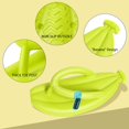 thumbnail image 4 of BadPiggies Banana Shape Flip Flops Clouds Pillow Slippers Unisex Anti-Slip Summer Shower Shoes, 4 of 9
