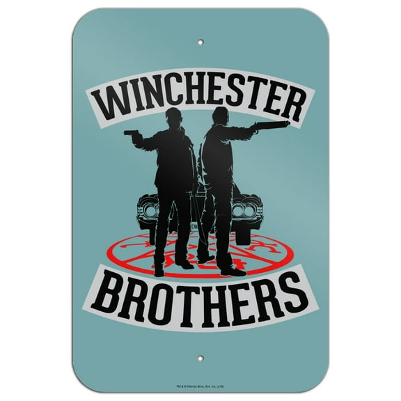 Supernatural Winchester Brothers Home Business Office Sign