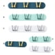 thumbnail image 4 of Bewildely Soporte para cepillos de Gancho para baño Estante de almacenamiento montado en la pared Soporte para cepillo colgante, 2 Type3 NO3, 4 of 6