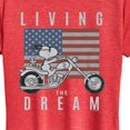 thumbnail image 3 of Peanuts - Living the Dream Snoopy - Women's Short Sleeve Graphic T-Shirt, 3 of 6