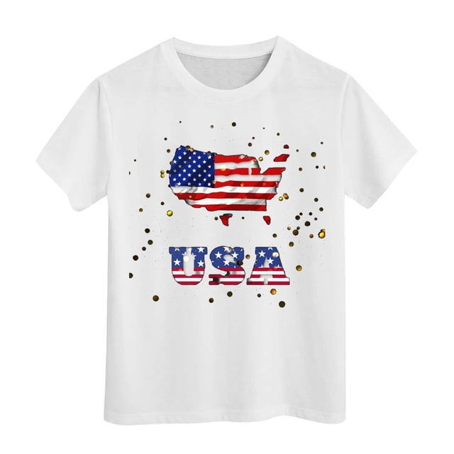 TZEWGL Hauts pour Nouveau-Né Manches Courtes Blouse Imprimée Col Rond pour Nouveau-Nés Taille 6-7T
