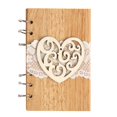 thumbnail image 1 of LAICAIW The Notebook Wooden Cover Journal Cut Wood Notebook Cut Notebook Magazine Love Wedding Supplies, 1 of 5