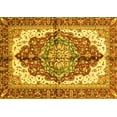 thumbnail image 1 of Ahgly Company Machine Washable Indoor Rectangle Persian Yellow Traditional Area Rugs, 7' x 10', 1 of 4