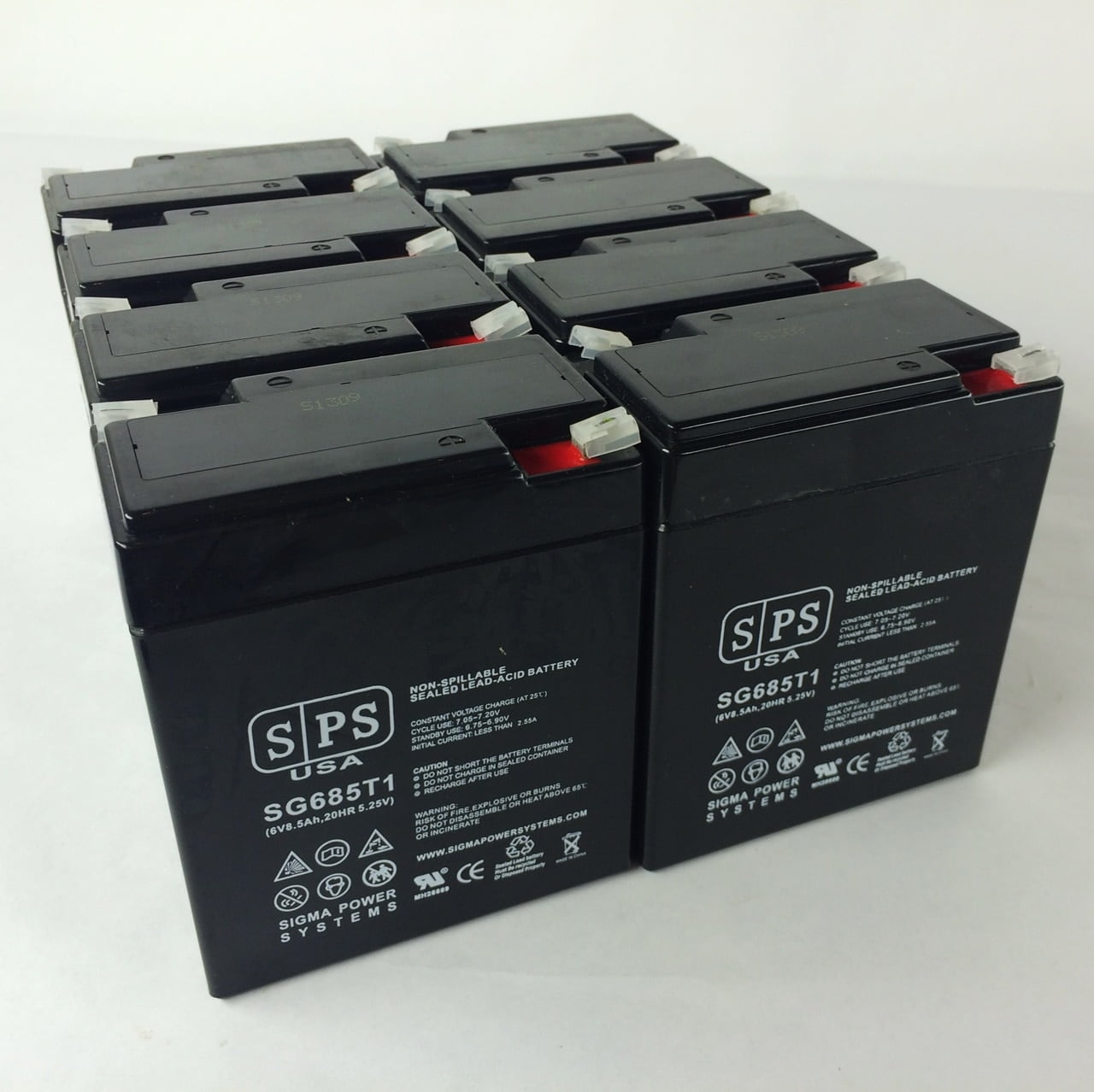 SPS Brand 6V 8.5Ah Replacement Battery for ADT Security 4520608 (8 pack