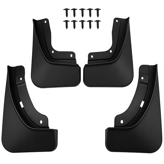 Custom No Drill Mud Flaps For Jeep Grand Cherokee 2022-2023, Splash Guards Molded Front And Rear Set 4Pcs-Black-22-23