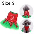 thumbnail image 2 of Vestido para mascotas Falda navideña de hilo para mascotas Falda navideña adecuada compatible con perros y gatos, 2 of 5