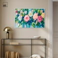 thumbnail image 3 of Blossoms of a Pink Dream Canvas Colorful Floral Art by Art Remedy, White Frame, 36" x 24", 3 of 7