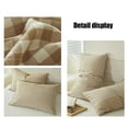 thumbnail image 5 of Home Savings Items !Amvlyk Plaid Pillow Shams Checkered Pillowcase Ginghams Pillow Covers Standard Size Pillow Cases Soft Breathable Pillow Cases Set Of 2 Retro Farmhouses Pillowcase,Khaki, 5 of 6
