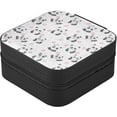 thumbnail image 5 of GZHJMY Panda Bear Pattern Small Jewelry Box, Travel Portable Square Jewelry Case for Ring, Pendant, Earring, Necklace Organizer Storage Holder Boxes（150）, 5 of 7