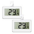thumbnail image 1 of ORIA Digital Refrigerator Thermometer, Freezer Thermometer, Mini Fridge Temperature Gauge, LCD Display, for Kitchen, Home, Restaurants, Bars - 2 Pack, White, 1 of 7