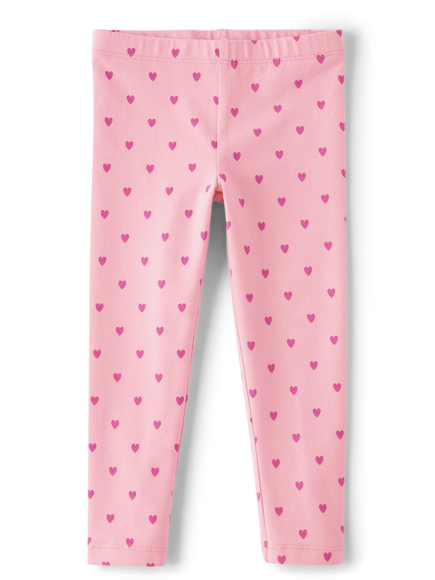 The Children's Place Baby Toddler Girls Everyday Heart Print Leggings, 3-Pack, Sizes 6M-5T