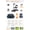 Red + ABS,Aluminium Alloy,PVC,Rubber, variant on SOLAX 4-Wheel Remote Folding Mobility Scooter for Adults and Seniors, super lightweight and compact plus NFC Electric Foldable Mobility Scooter With Suspenion capacity.