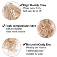 thumbnail image 3 of HAIRRO Claw Clip Ponytail Extension 24" Clip in Wavy Ponytail Hair Extensions Long Pony Tails for Women Extensions Ash Blonde Mix Light Brown Wave Hairpiece, 3 of 8