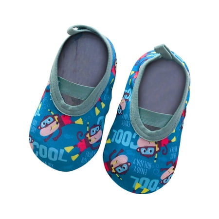 

Penkiiy Baby Kids Boys Girls Prints Cartoon The Floor Socks Barefoot Socks Non-Slip Shoes Summer Shoes for Toddlers for12-18 Months Green On Sale
