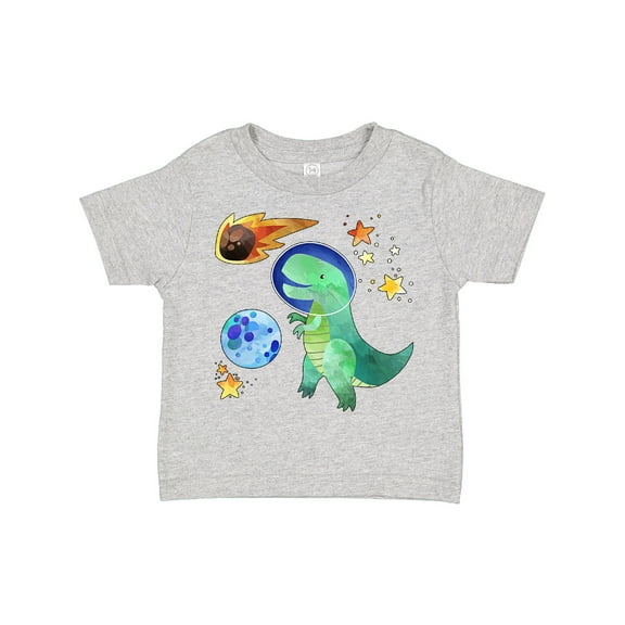 Inktastic Tyrannosaurus Rex Vs. Meteor Fun Space Dinosaur Boys or Girls Toddler T-Shirt