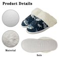 thumbnail image 6 of Chririnla Funny Sharks Print Plush House Shoes for Women House Shoes Fuzzy Slippers with Fur Edges Casual Bedroom Shoes for Indoor & Outdoor, 6 of 7