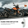 thumbnail image 3 of TABLZONE Adjustable Motorcycle Windscreen Extender Plastic Alloy Wind Deflector Clip on Spoiler, 3 of 8