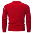 thumbnail image 3 of PNTUTB Fashion Mens Casual Color-blocked Long Sleeve Knitted Turtleneck Warm Slim Fit Pullover Sweater, 3 of 4